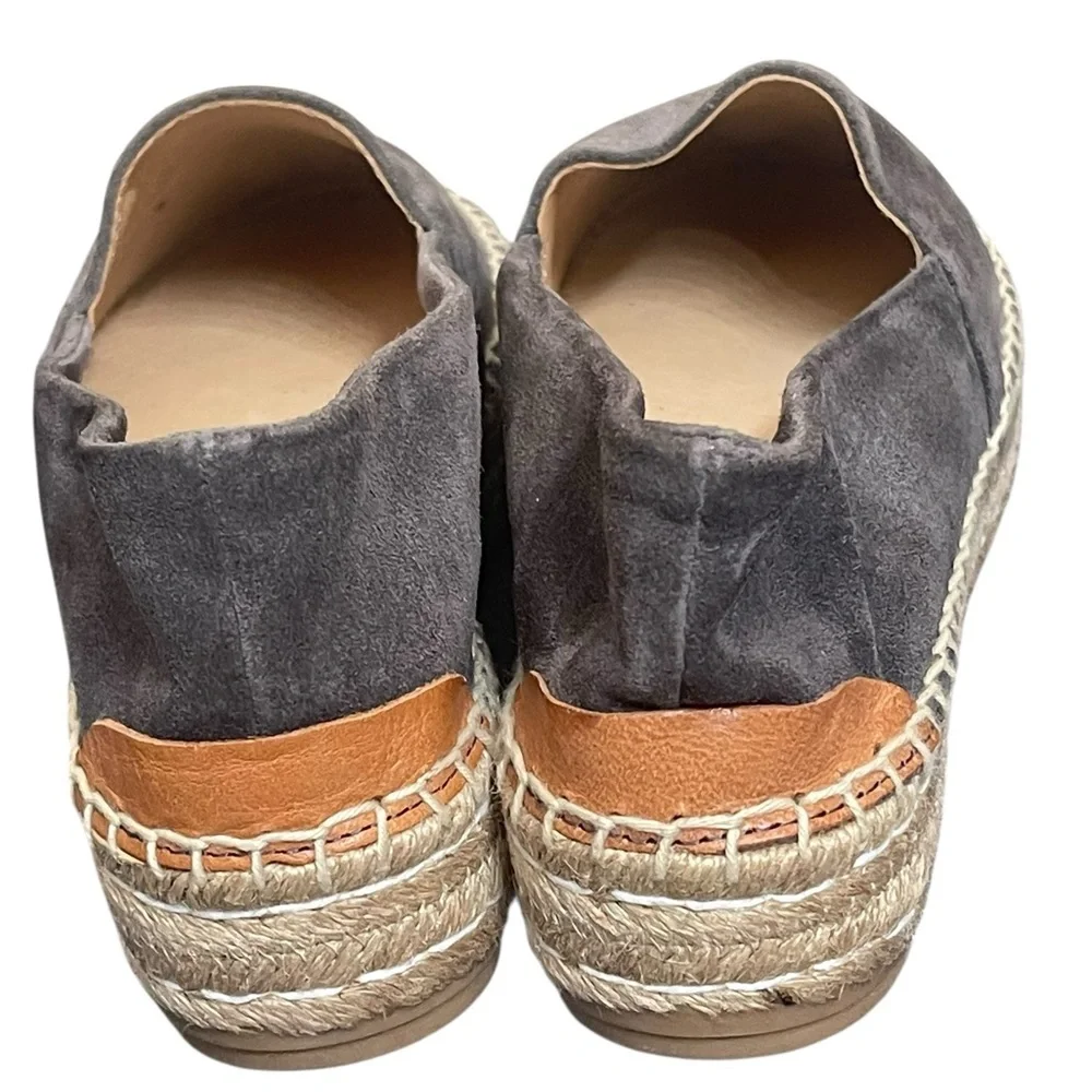 Patricia Green Abigail Slip On grey  Espadrilles size 6